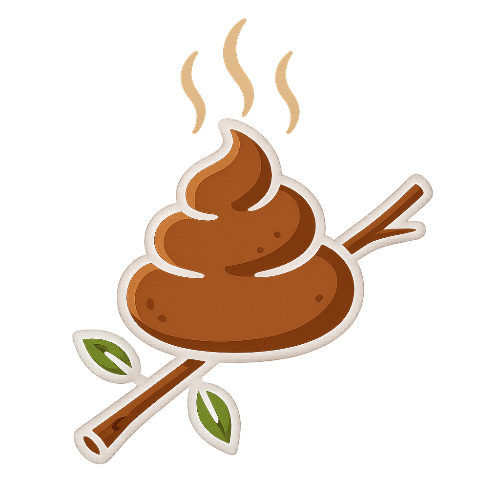 poop on a stick