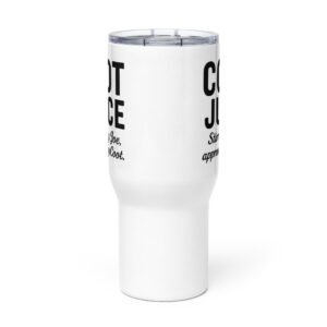 coot juice travel mug with a handle
