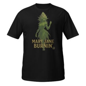mary jane burning short sleeve unisex t shirt