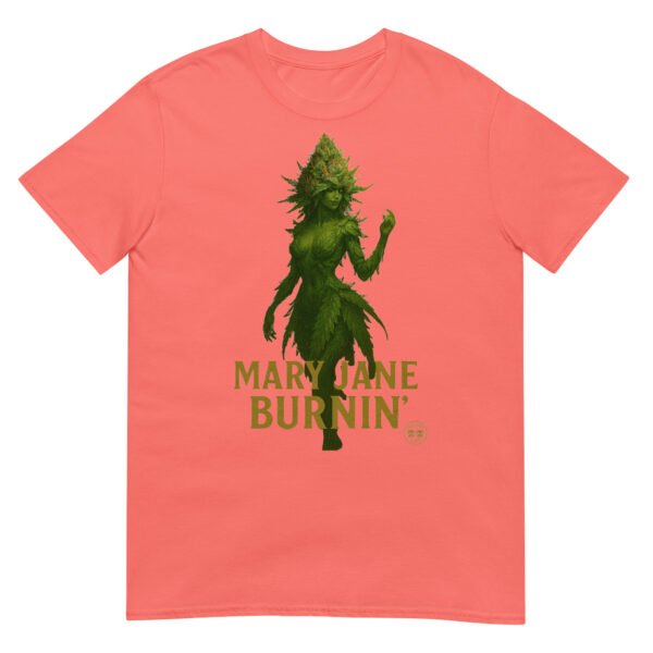 mary jane burning short sleeve unisex t shirt