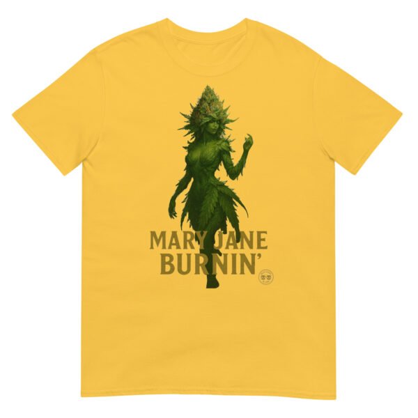 mary jane burning short sleeve unisex t shirt