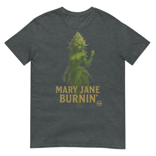 mary jane burning short sleeve unisex t shirt