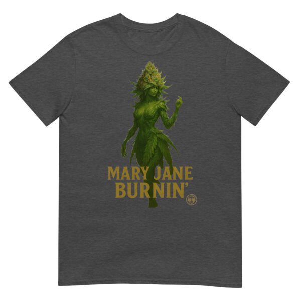 mary jane burning short sleeve unisex t shirt