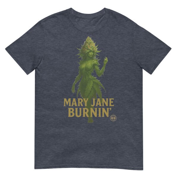 mary jane burning short sleeve unisex t shirt