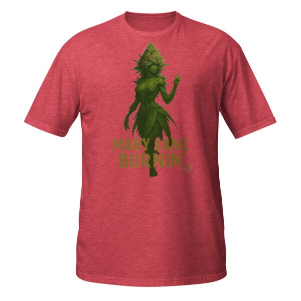 mary jane burning short sleeve unisex t shirt