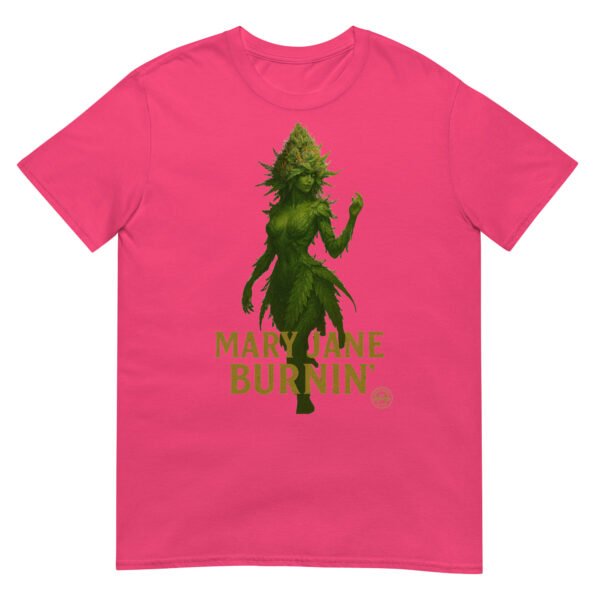 mary jane burning short sleeve unisex t shirt