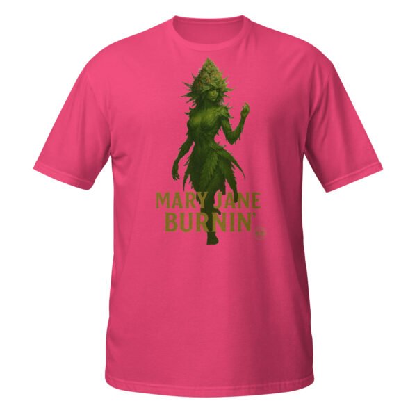 mary jane burning short sleeve unisex t shirt