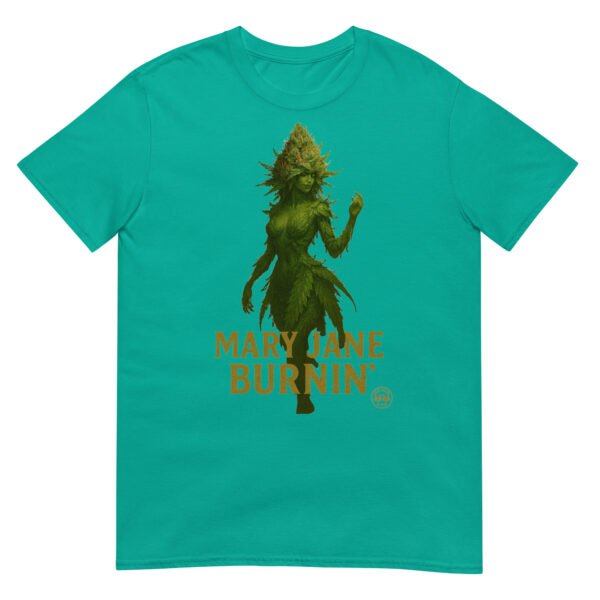 mary jane burning short sleeve unisex t shirt
