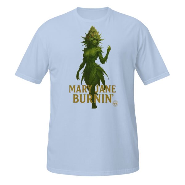 mary jane burning short sleeve unisex t shirt