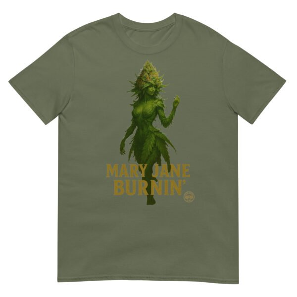 mary jane burning short sleeve unisex t shirt