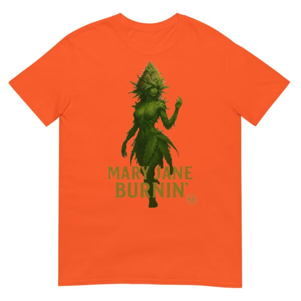 mary jane burning short sleeve unisex t shirt