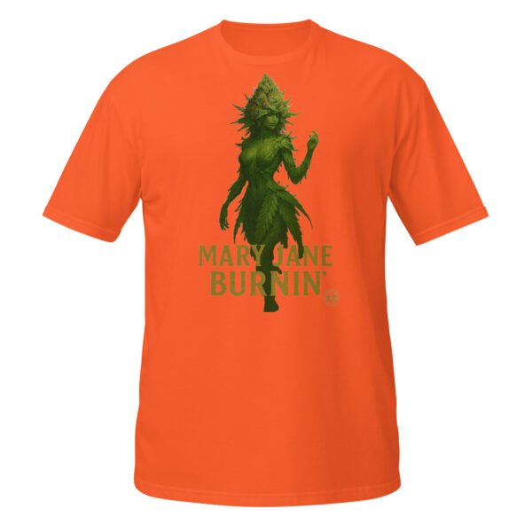 mary jane burning short sleeve unisex t shirt