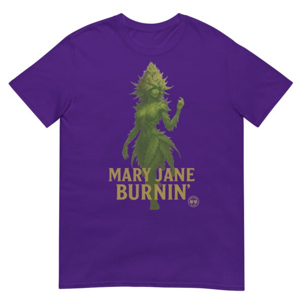 mary jane burning short sleeve unisex t shirt