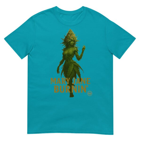 mary jane burning short sleeve unisex t shirt