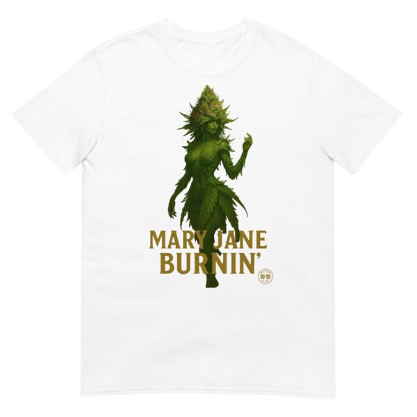 mary jane burning short sleeve unisex t shirt