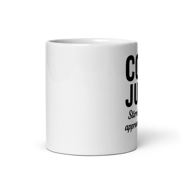 white glossy mug